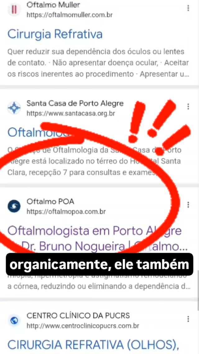 Capa do vídeo: Enquanto uns pagam anúncio, o cliente aparece no orgânico